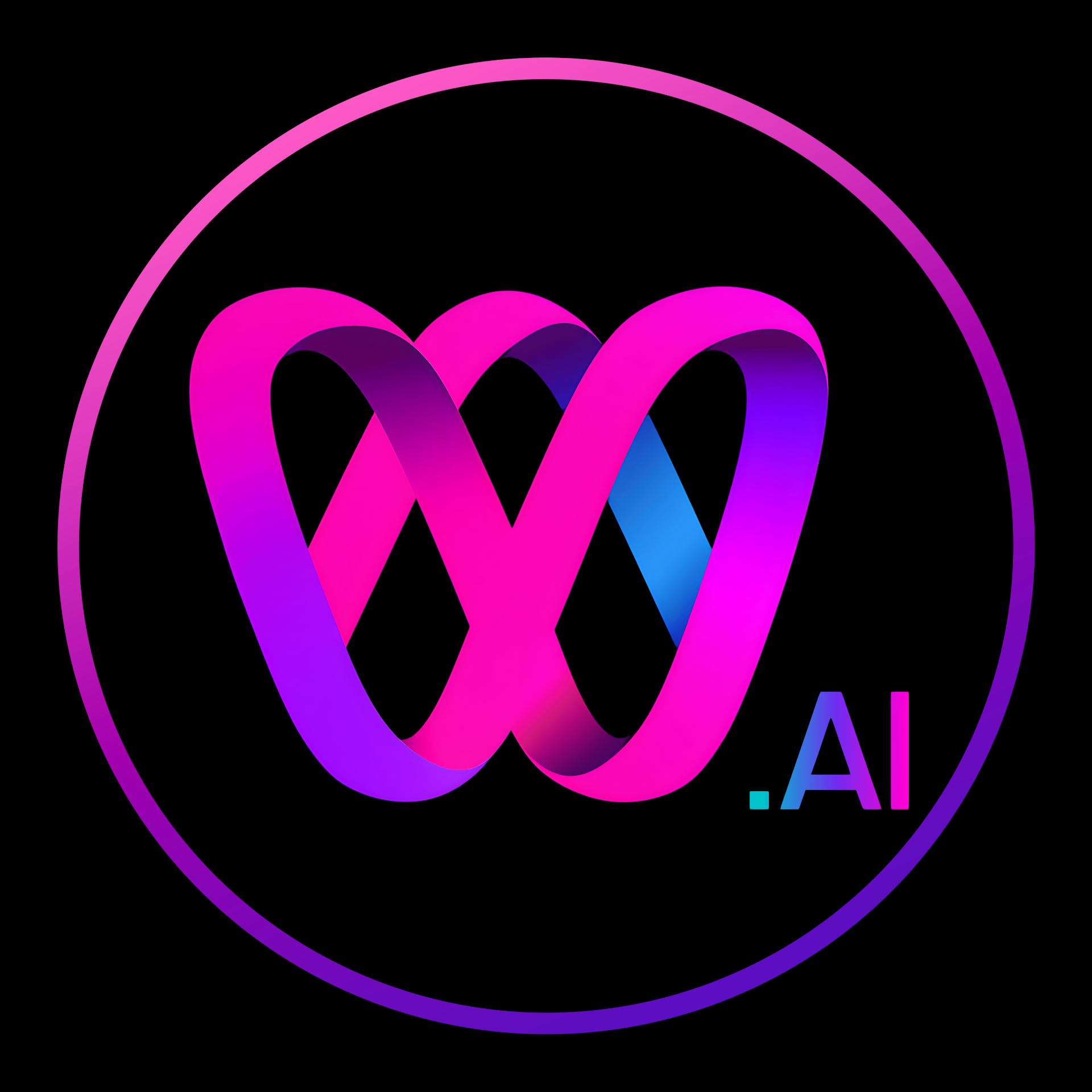Logo da W.AI, Women in AI Network Brazil